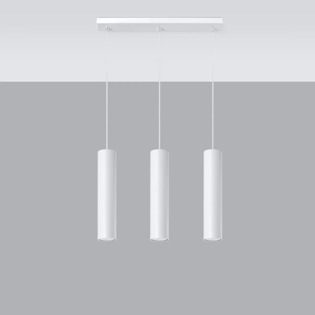 Outlet MyMobel Sollux Lámpara colgante LAGOS 3L blanca