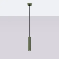 Clearance MyMobel Sollux Lámpara colgante LAGOS 1 verde oliva N/A