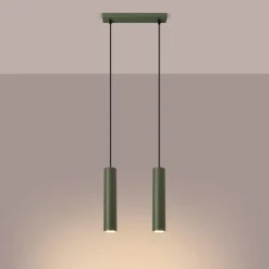 Online MyMobel Sollux Lámpara colgante LAGOS 2 verde oliva N/A