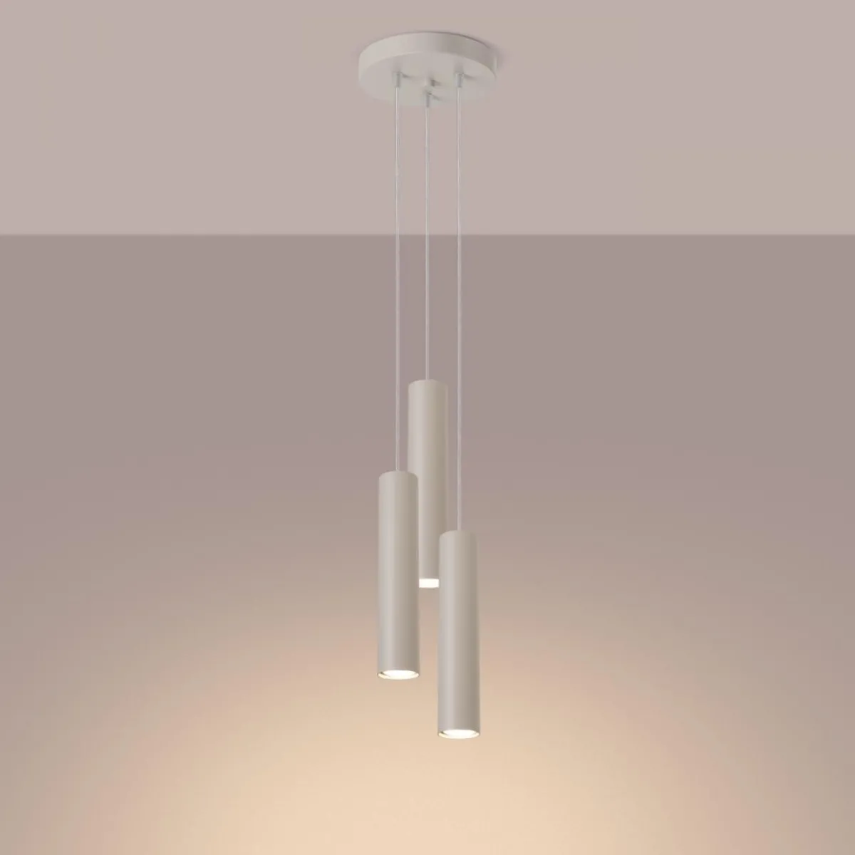 Outlet MyMobel Sollux Lámpara colgante LAGOS 3P beige N/A