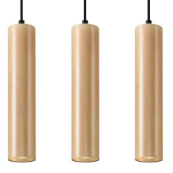 Fashion MyMobel Sollux Lámpara colgante LINO 3 madera