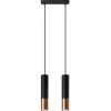 Discount MyMobel Sollux Lámpara colgante LOOPEZ 2 negro/cobre