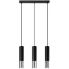 Hot MyMobel Sollux Lámpara colgante LOOPEZ 3L negro/cromo