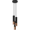 Fashion MyMobel Sollux Lámpara colgante LOOPEZ 3P negro/cobre