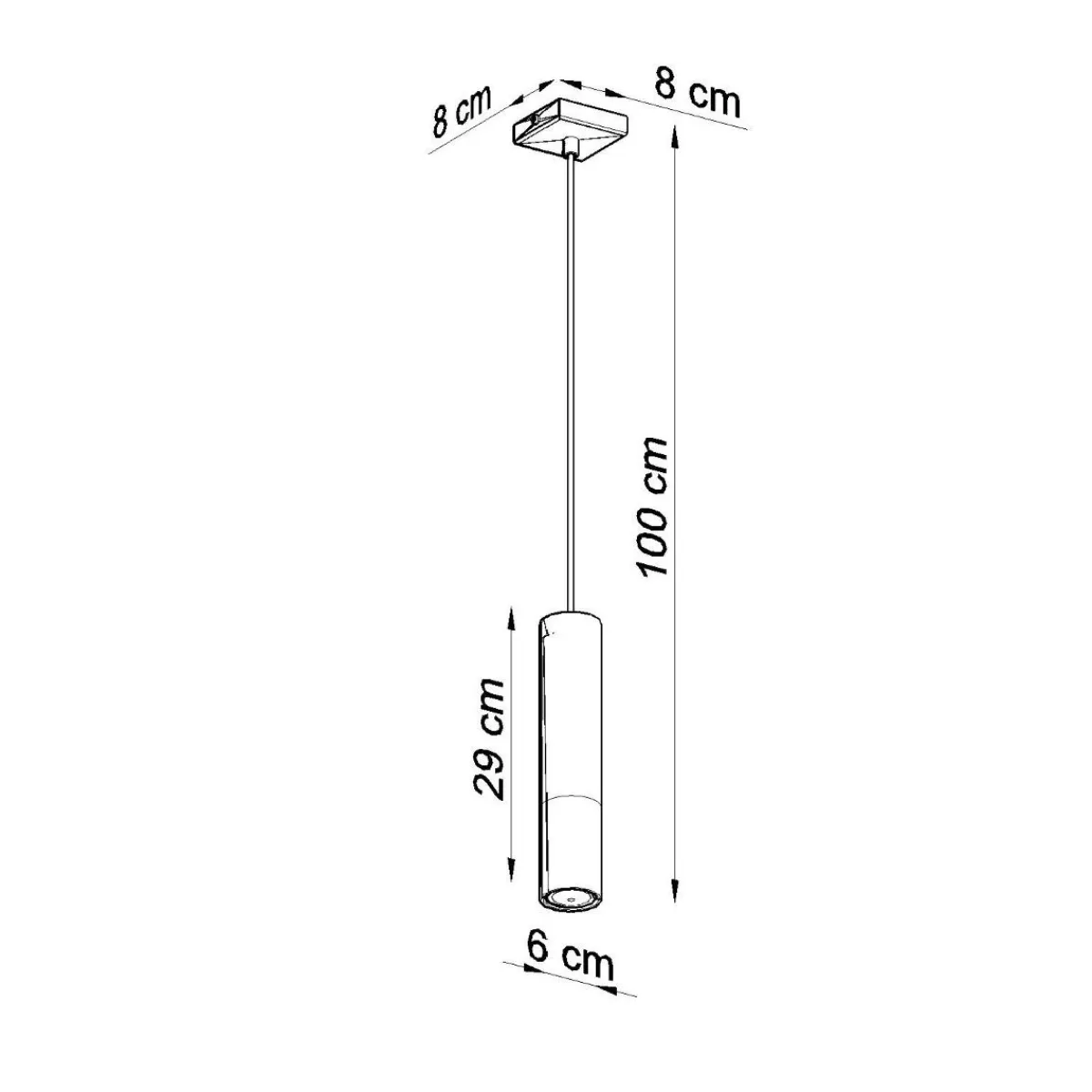 Outlet MyMobel Sollux Lámpara colgante LOOPEZ 1 negro/cromo
