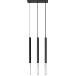 Clearance MyMobel Sollux Lámpara colgante MOZAICA 3L negro/cromo