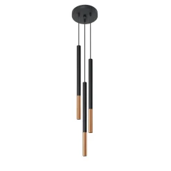 New MyMobel Sollux Lámpara colgante MOZAICA 3P negro/cobre