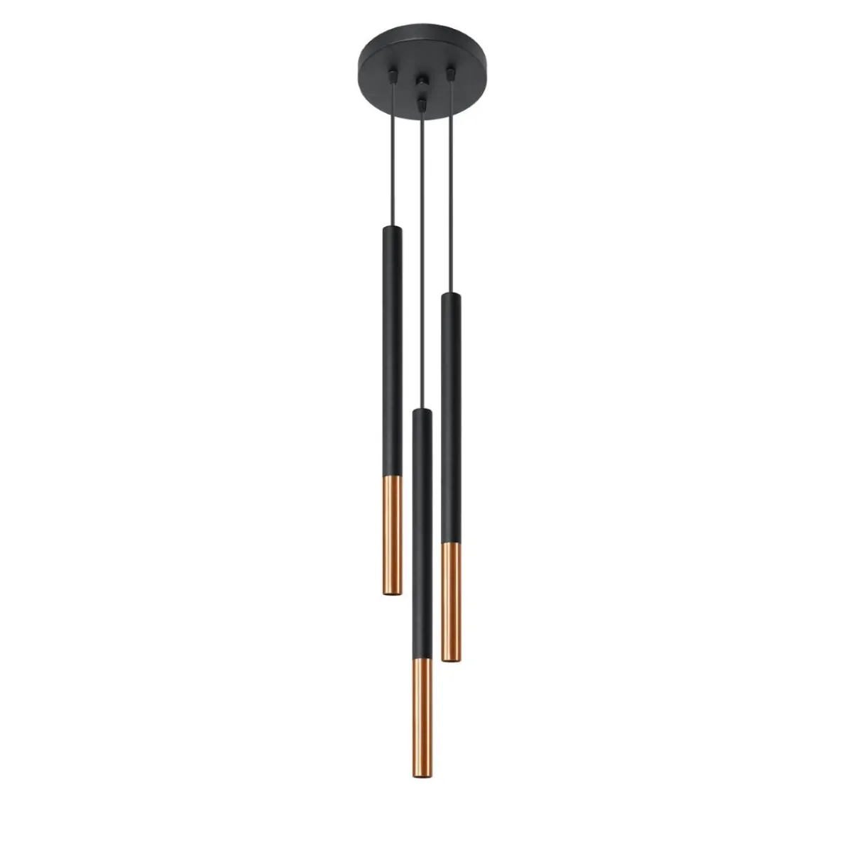 New MyMobel Sollux Lámpara colgante MOZAICA 3P negro/cobre