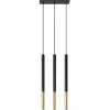 Fashion MyMobel Sollux Lámpara colgante MOZAICA 3L negro/dorado