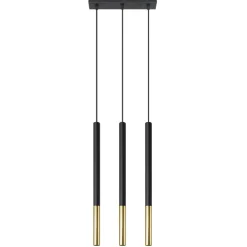 Fashion MyMobel Sollux Lámpara colgante MOZAICA 3L negro/dorado