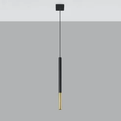 Fashion MyMobel Sollux Lámpara colgante MOZAICA 1 negro/dorado