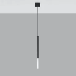 Fashion MyMobel Sollux Lámpara colgante MOZAICA 1 negro/cromo