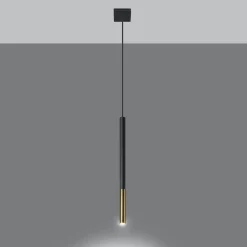 Fashion MyMobel Sollux Lámpara colgante MOZAICA 1 negro/dorado