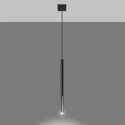 Fashion MyMobel Sollux Lámpara colgante MOZAICA 1 negro/cromo
