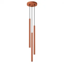 Outlet MyMobel Sollux Lámpara colgante PASTELO 3P rojo ocre N/A