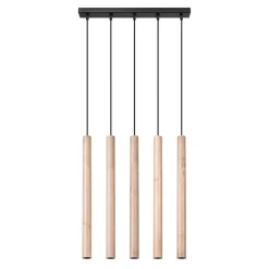Best MyMobel Sollux Lámpara colgante PASTELO 5L madera