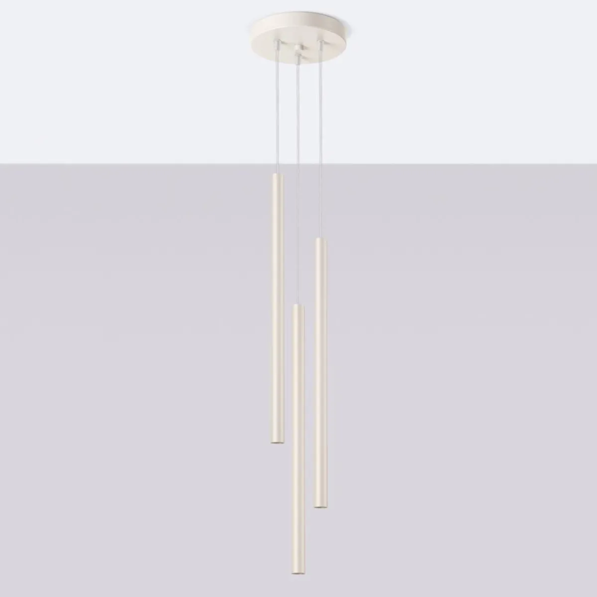 Fashion MyMobel Sollux Lámpara colgante PASTELO 3P beige N/A