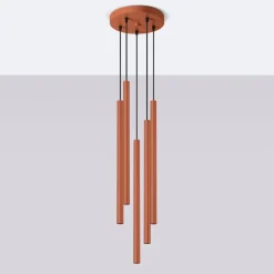 New MyMobel Sollux Lámpara colgante PASTELO 5P rojo ocre N/A