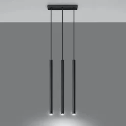 Clearance MyMobel Sollux Lámpara colgante PASTELO 3 negro