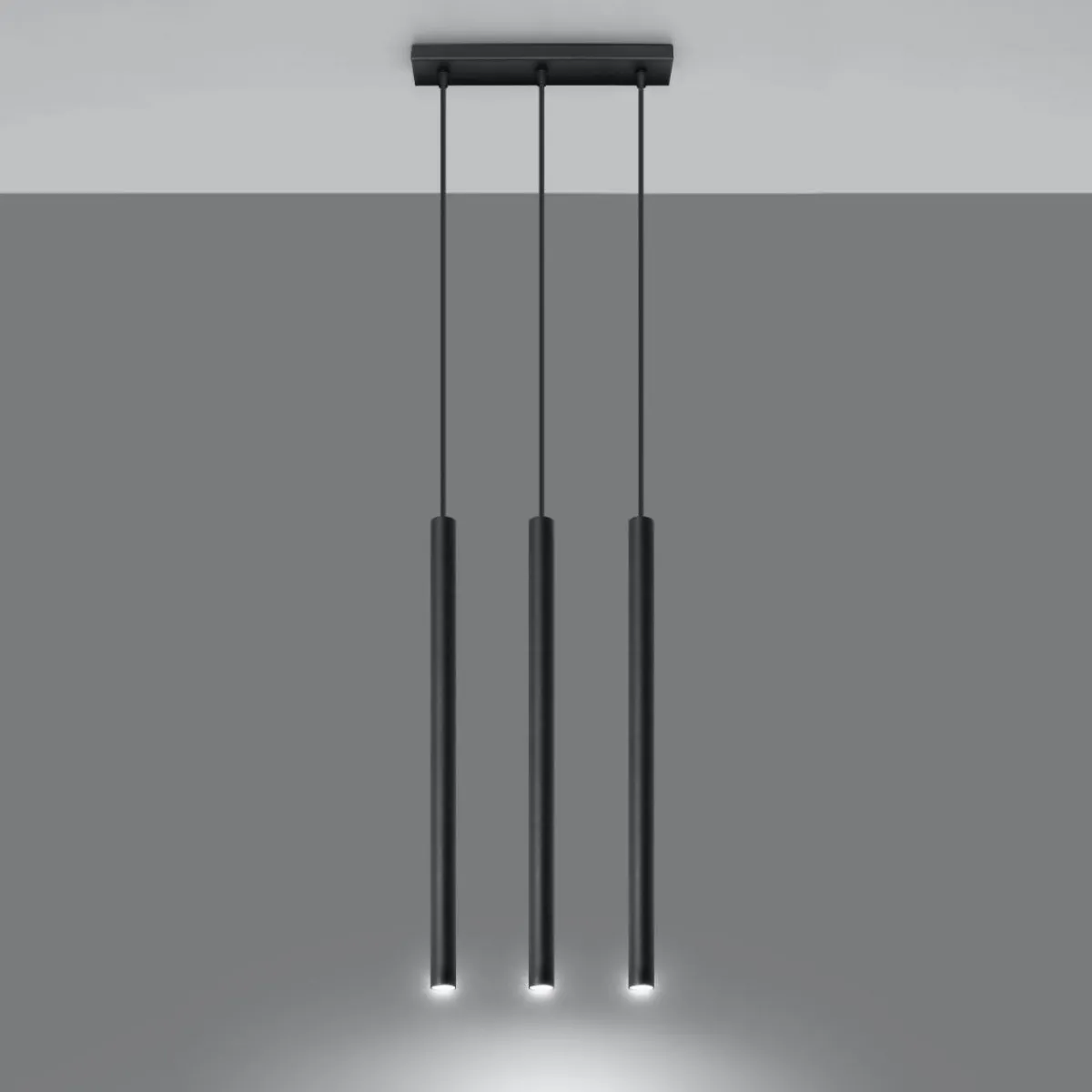 Clearance MyMobel Sollux Lámpara colgante PASTELO 3 negro