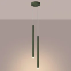 Fashion MyMobel Sollux Lámpara colgante PASTELO 2 verde oliva N/A