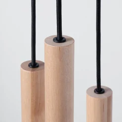 Fashion MyMobel Sollux Lámpara colgante PASTELO 5P madera