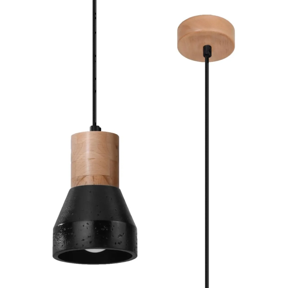 New MyMobel Sollux Lámpara colgante QUBIC negra