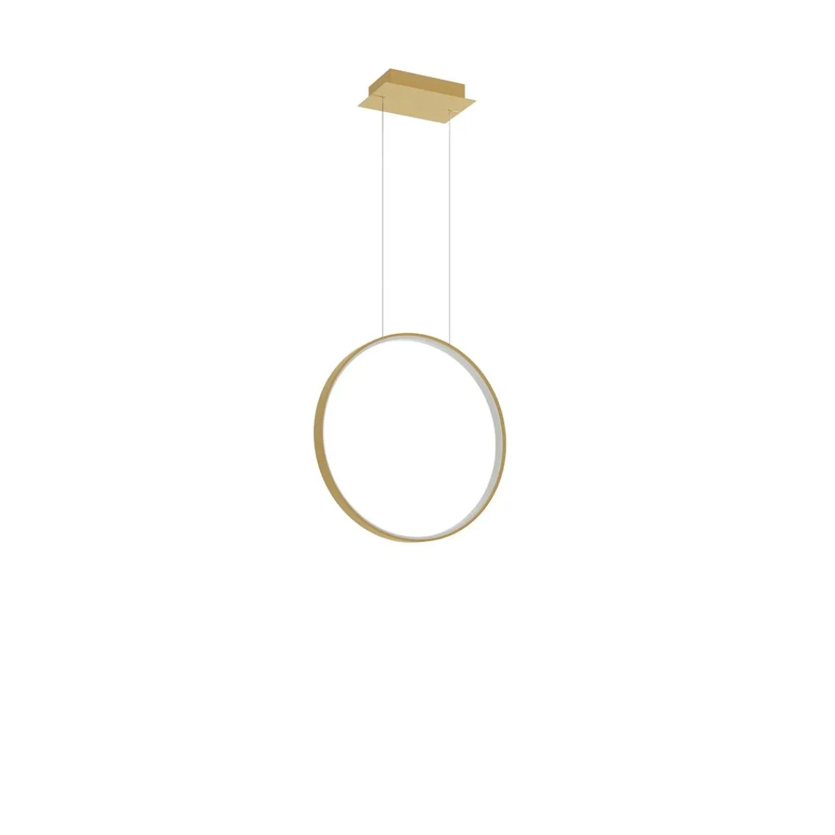 Hot MyMobel Sollux Lámpara colgante RIO 55 LED dorado 4000K 4000K