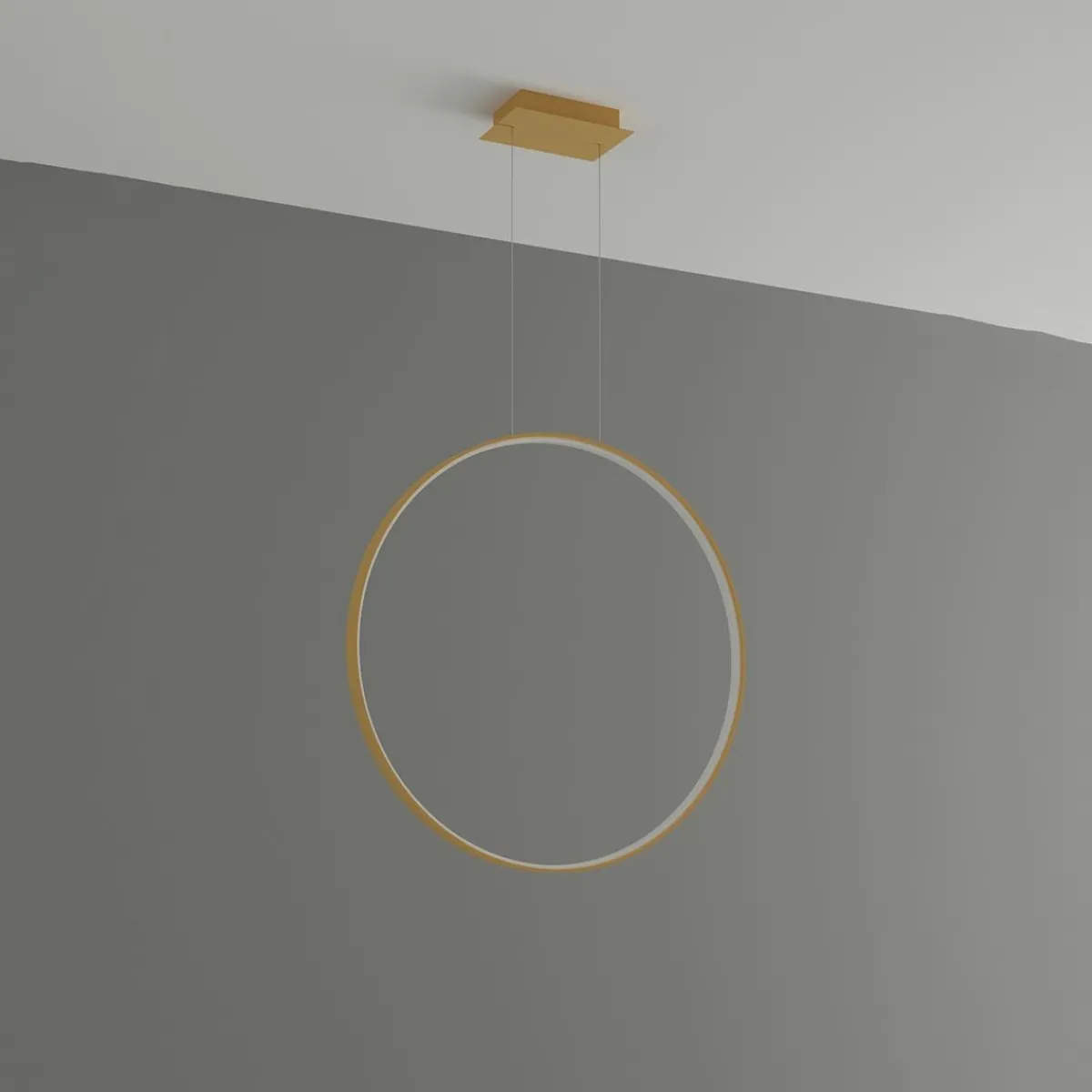 Outlet MyMobel Sollux Lámpara colgante RIO 78 LED dorado 3000K 3000K