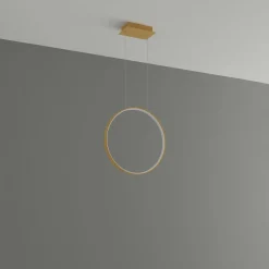 Hot MyMobel Sollux Lámpara colgante RIO 55 LED dorado 4000K 4000K