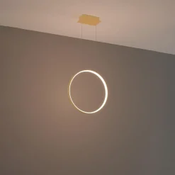 Sale MyMobel Sollux Lámpara colgante RIO 55 LED dorado 3000K 3000K