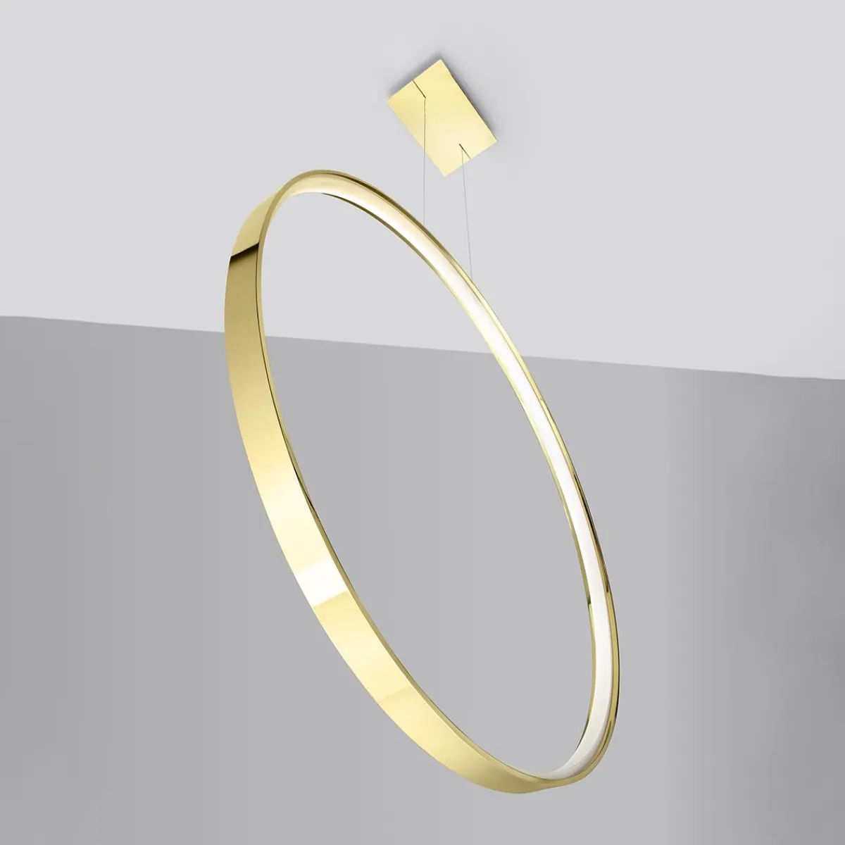 Online MyMobel Sollux Lámpara colgante RIO 78 oro pulido LED 3000K 3000K