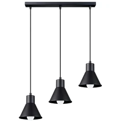 Outlet MyMobel Sollux Lámpara colgante TALEJA 3 negra [E27]