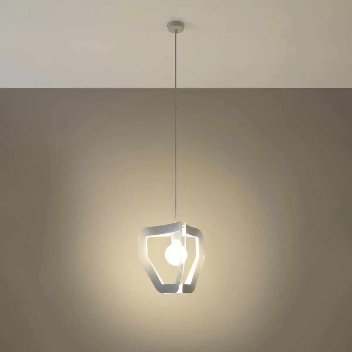 Outlet MyMobel Sollux Lámpara colgante TRES blanca