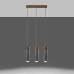Clearance MyMobel Sollux Lámpara colgante ZANE 3 gris