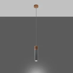 Fashion MyMobel Sollux Lámpara colgante ZANE 1 gris