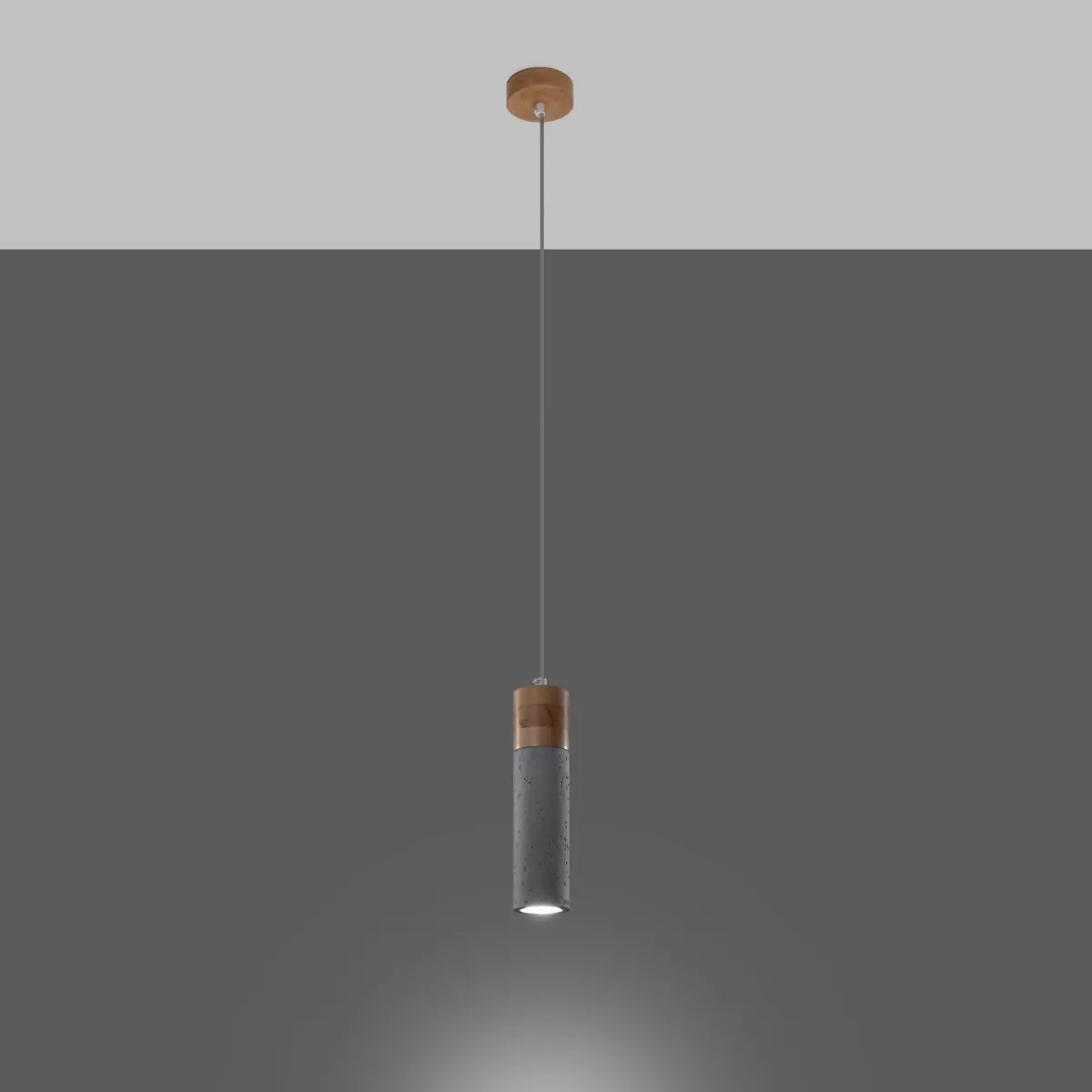 Fashion MyMobel Sollux Lámpara colgante ZANE 1 gris