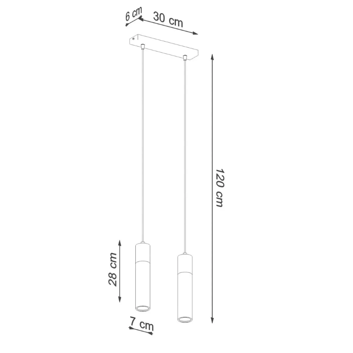 Clearance MyMobel Sollux Lámpara colgante ZANE 2 gris