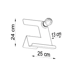 Discount MyMobel Sollux Lámpara de mesa INCLINE negra