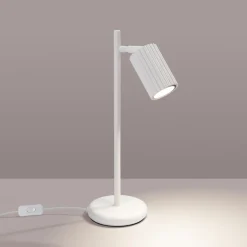 Hot MyMobel Sollux Lámpara de mesa KARBON blanca N/A