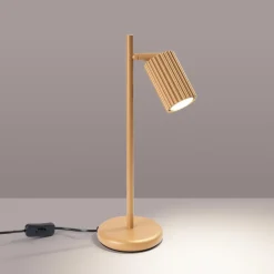 Fashion MyMobel Sollux Lámpara de mesa KARBON oro N/A