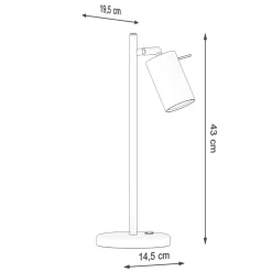 Online MyMobel Sollux Lámpara de mesa RING negra