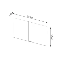 Clearance MyMobel Sollux Lámpara de pared AZALIA