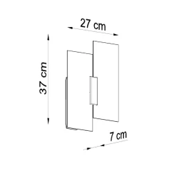 Hot MyMobel Sollux Lámpara de pared FABIANO