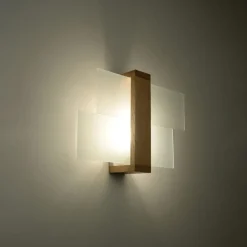 Sale MyMobel Sollux Lámpara de pared FENIKS 1 madera natural