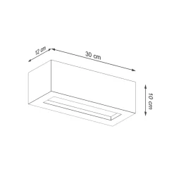 Sale MyMobel Sollux Lámpara de pared VEGA 30 hormigón