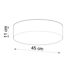 Discount MyMobel Sollux Lámpara de techo ARENA 45 negra