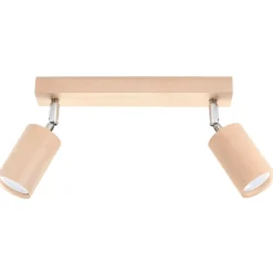 Hot MyMobel Sollux Lámpara de techo BERG 2 madera natural