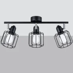 Fashion MyMobel Sollux Lámpara de techo BELUCI 3 negro