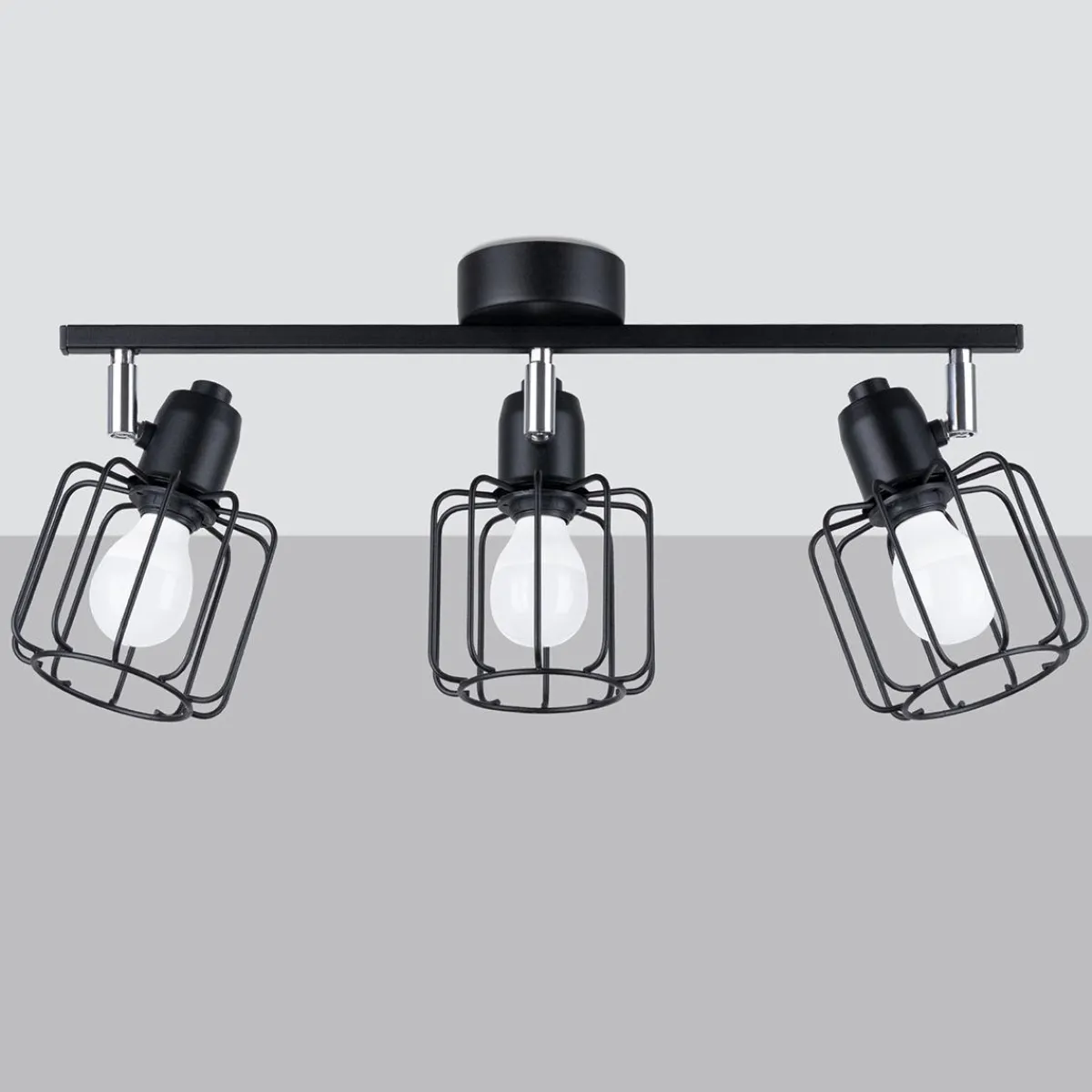 Fashion MyMobel Sollux Lámpara de techo BELUCI 3 negro